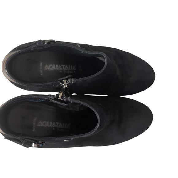 Aquatalia Suede & Leathe Ankle Booties Size 5.5 - Picture 7 of 14